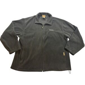 Remington Fleece Jacket Mens Black Excellent Full Zip Outdoor XL